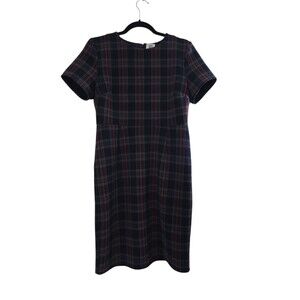 dra los angeles dress Plaid Size Large Short Sleeve